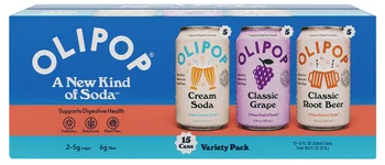 Olipop Soda, Variety Pack, 12 fl oz 15-count