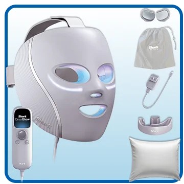 Shark CryoGlow Under-Eye Cooling+LED Anti-Aging and Skin Clearing Face Mask
