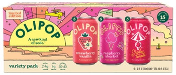 Olipop Soda, Spring Variety Pack, 12 fl oz, 15-count