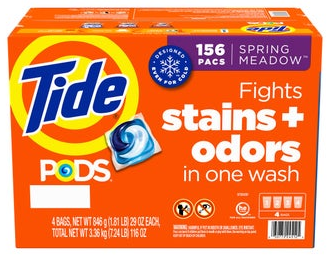 Tide Pods Laundry Detergent Pods, Spring Meadow, 156-count