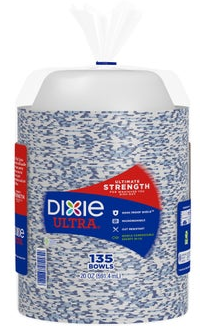 Dixie Ultra 20 oz Paper Bowl, 135-count