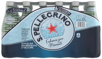 S.Pellegrino Sparkling Natural Mineral Water, 16.9 fl oz, 24-count