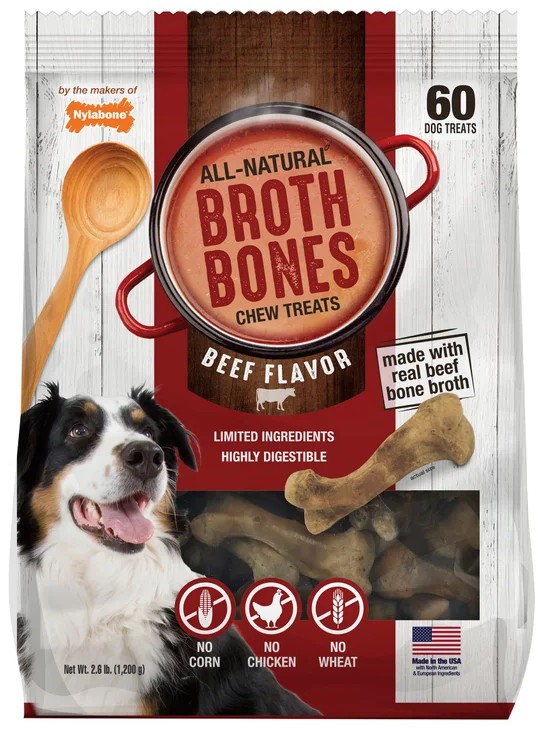 Nylabone All-Natural Broth Bones Chew Treats