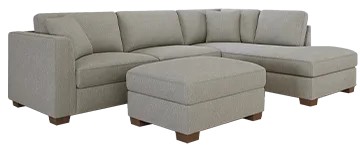 Thomasville Walsen Sectional with Storage Ottoman