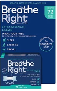 Breathe Right Extra Strength Clear AND/OR Tan Nasal Strips