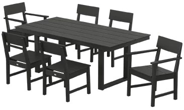 POLYWOOD Westport 7-Piece Outdoor Dining Set