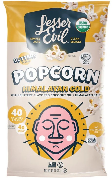 Lesser Evil Organic Himalayan Gold Popcorn
