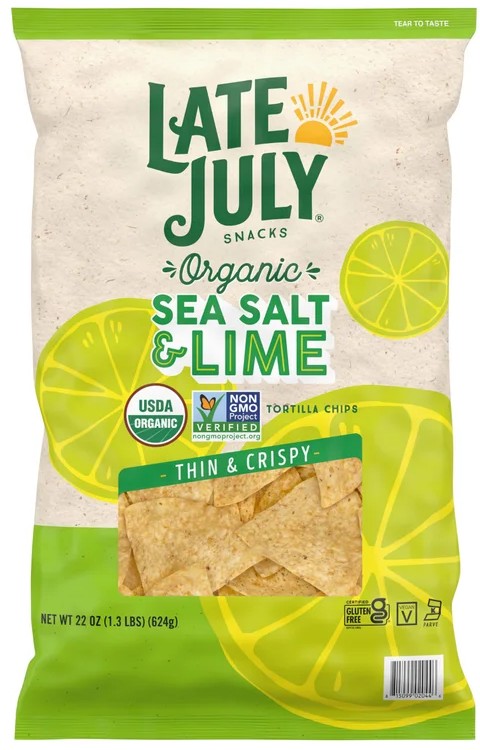 Late July Snacks Organic Sea Salt & Lime Tortilla Chips