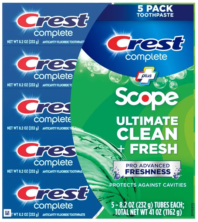 Crest Complete + Scope Advanced Active Foam Toothpaste