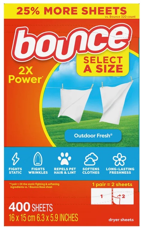 Bounce Select-a-Size Dryer Sheets