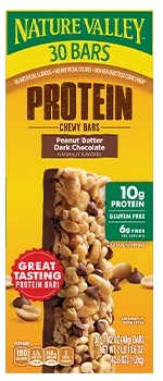 Nature Valley Peanut Butter Dark Chocolate Protein Chewy Bars