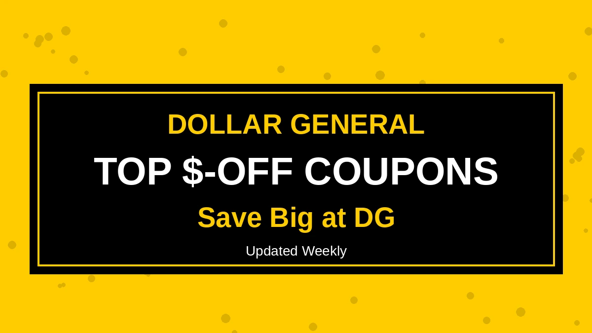 Dollar General Digital Coupons