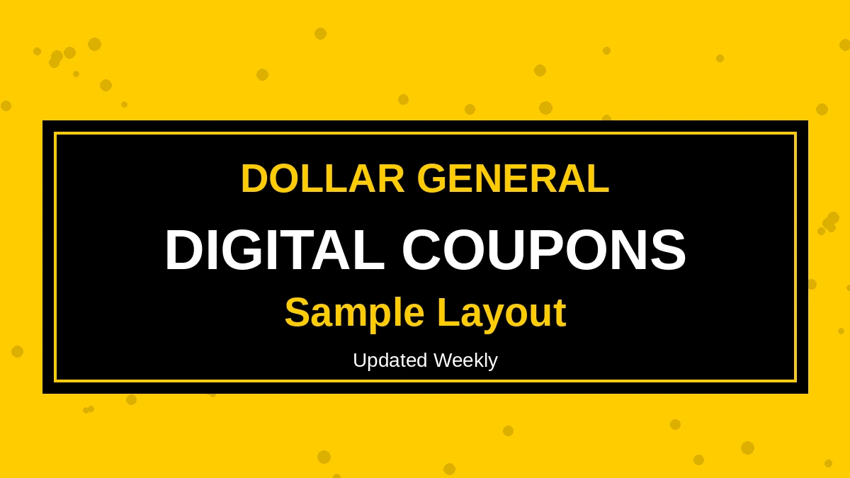 Dollar General Digital Coupons