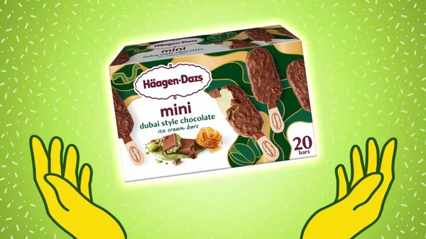 Haagen-Dazs Mini Dubai-Style Chocolate Ice Cream Bars — 20-count