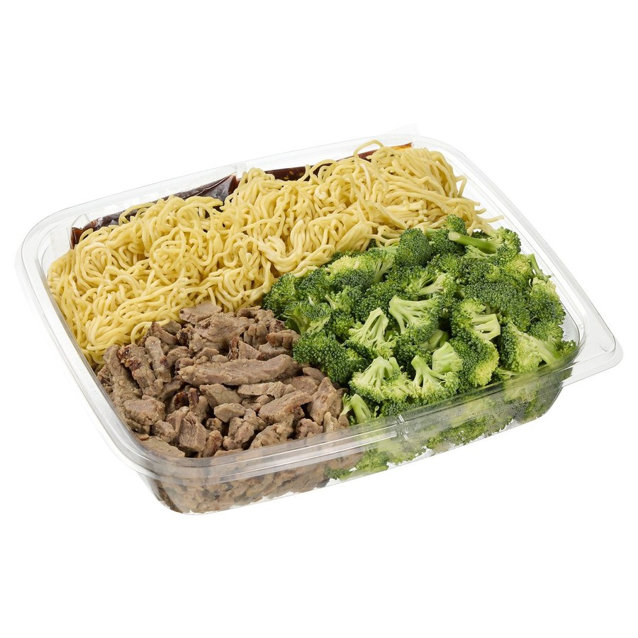 Kirkland Signature Broccoli Beef with Noodles deli case