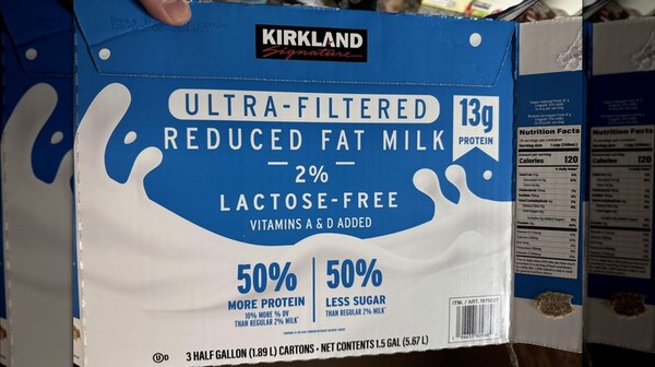 Kirkland Signature Ultra-Filtered 2% Lactose-Free Milk 3-pack
