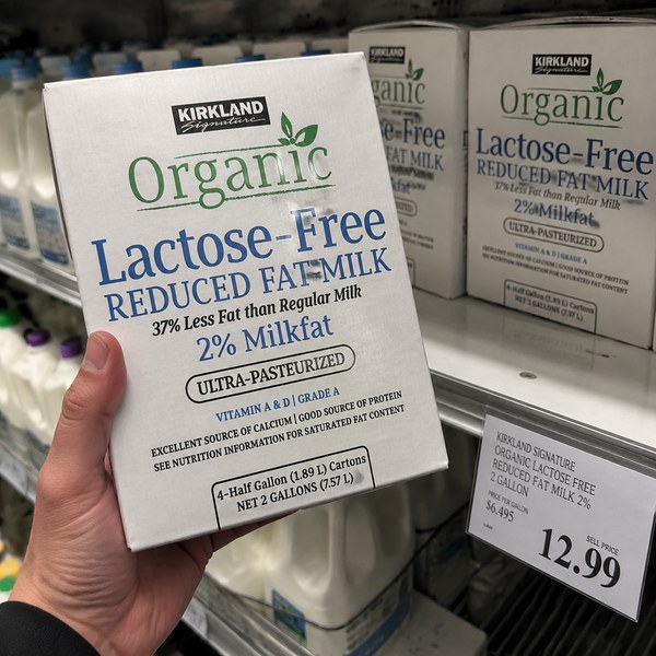 Kirkland Ultra-Filtered 2% Lactose-Free Milk