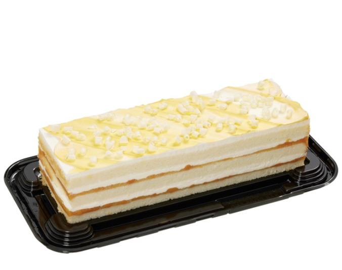 Costco Peaches and Cream Bar Cake