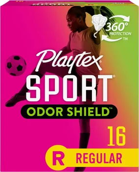 Playtex Sport Odor Shield Regular Tampons, 16 ct