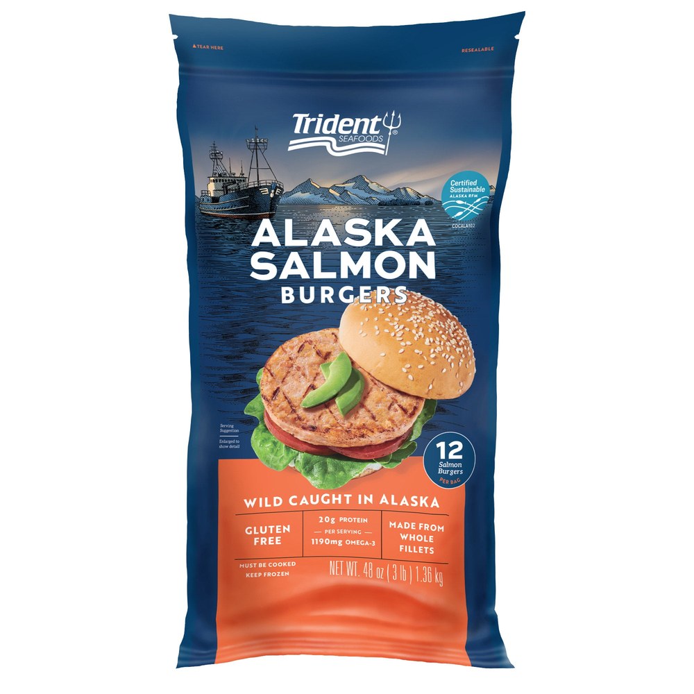 Costco salmon — trident burgers (May 2026)