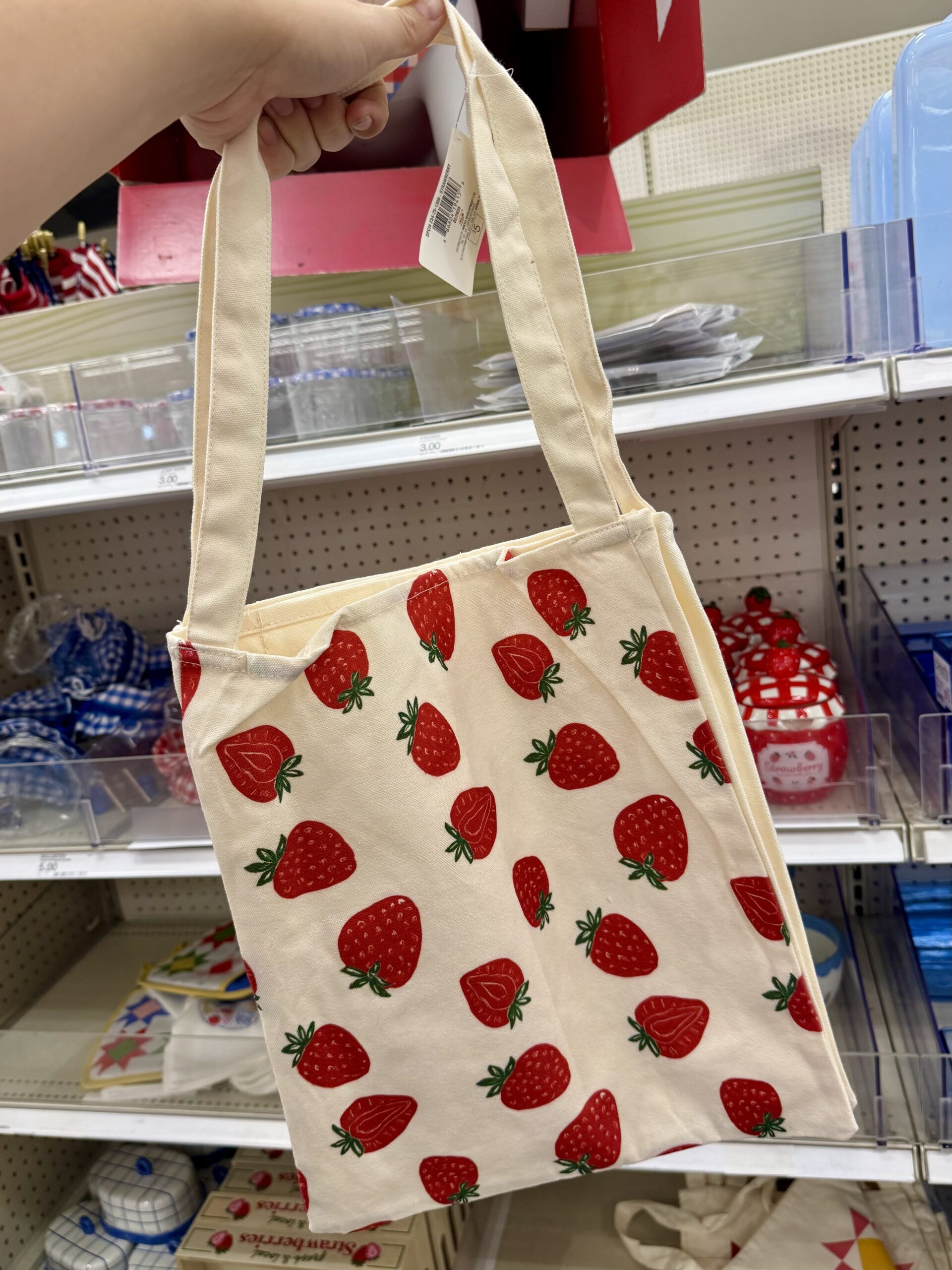 Bullseye's Playground Strawberry Tote - in store