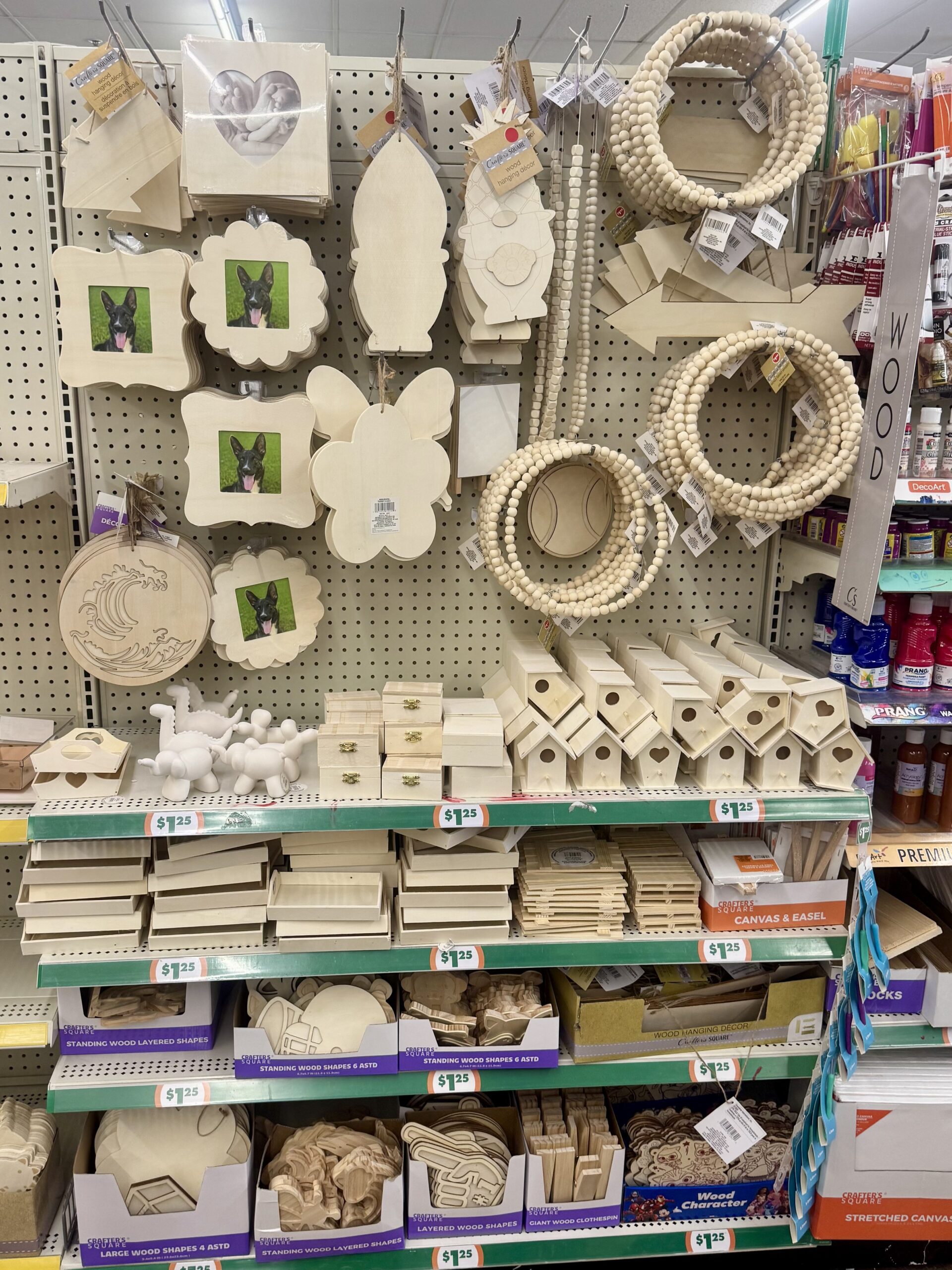 Wooden Craft Supplies - in store