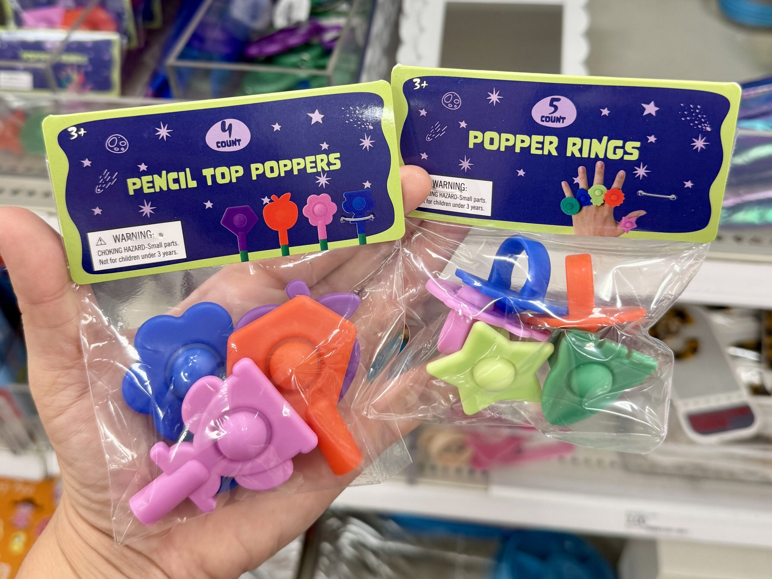 Pencil Top Poppers - in store