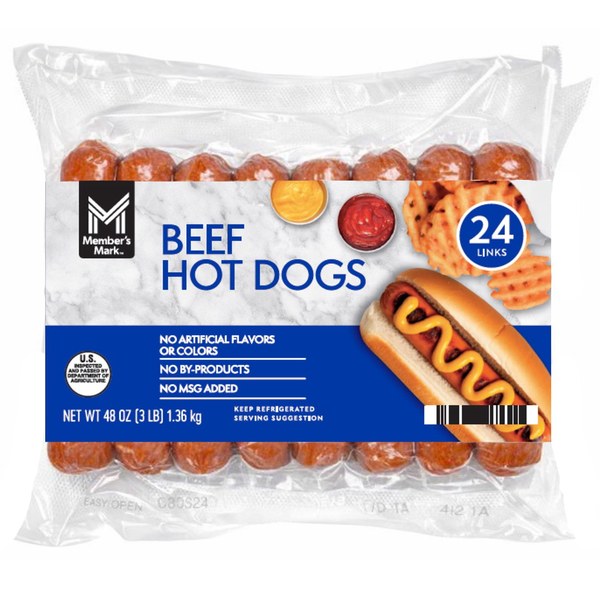 3. Member's Mark Beef Hot Dogs — Was $12.96 | Yellow Tag Price: $10.86