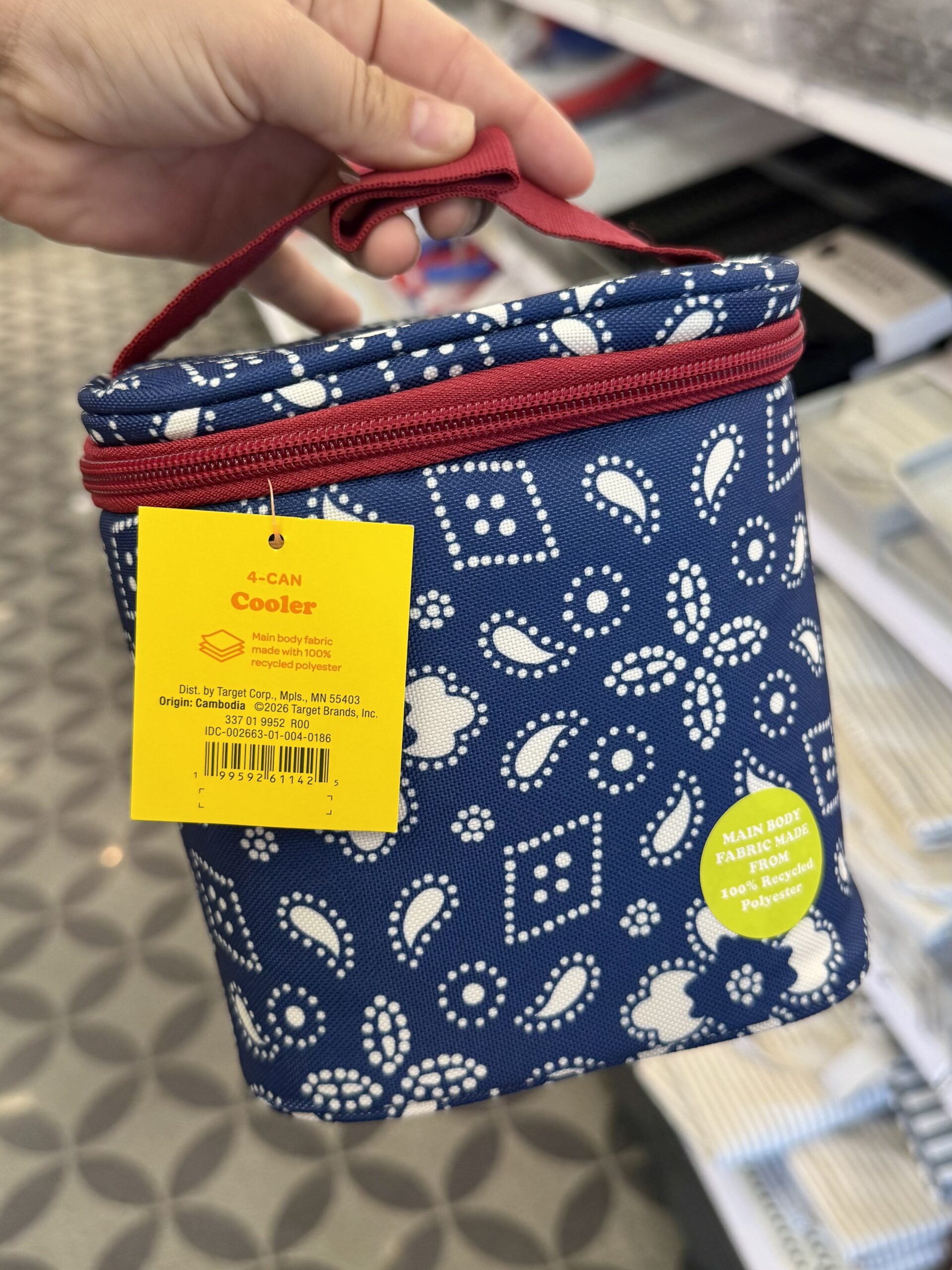 4 Cans/3.1qt Soft Sided Personal Cooler Blue - Sun Squad™ - in store