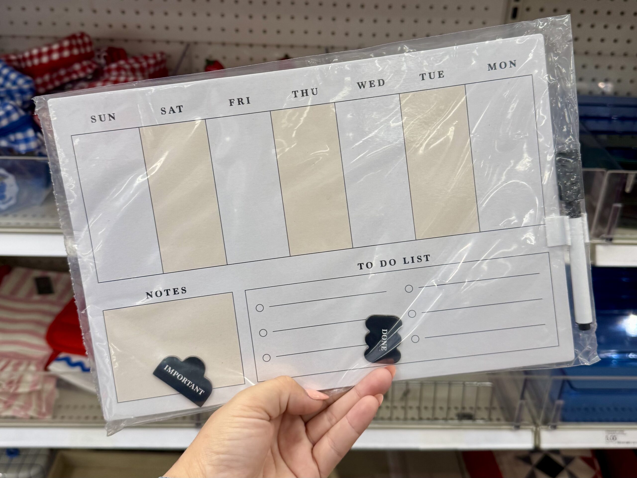 Weekly Desktop Planner Blue - Bullseye's Playground™ - in store