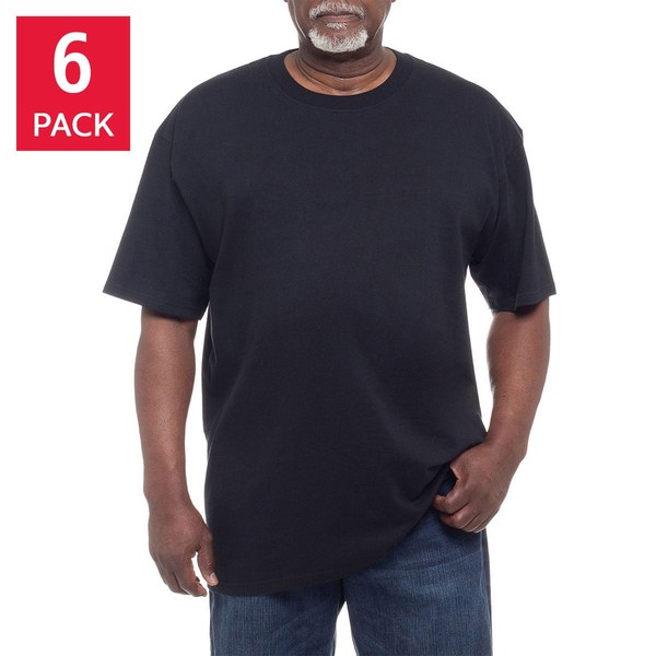 Kirkland Signature Pima Cotton Crew Tees & Basics – Multi-packs (~$20–30)