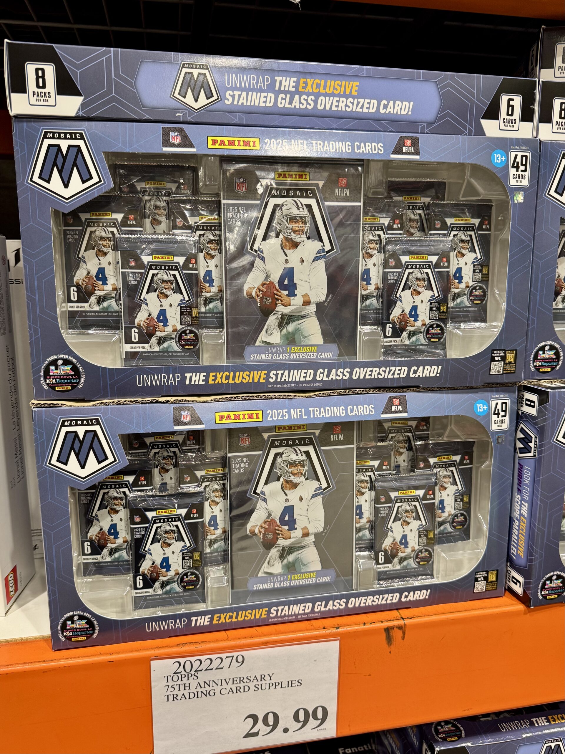 Panini Mosaic 2025 NFL Trading Cards Bundle