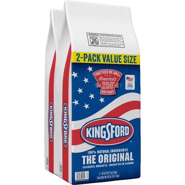 Kingsford Original Charcoal Briquets (40 lbs / 2-Pack) - $23.48 -> $19.98