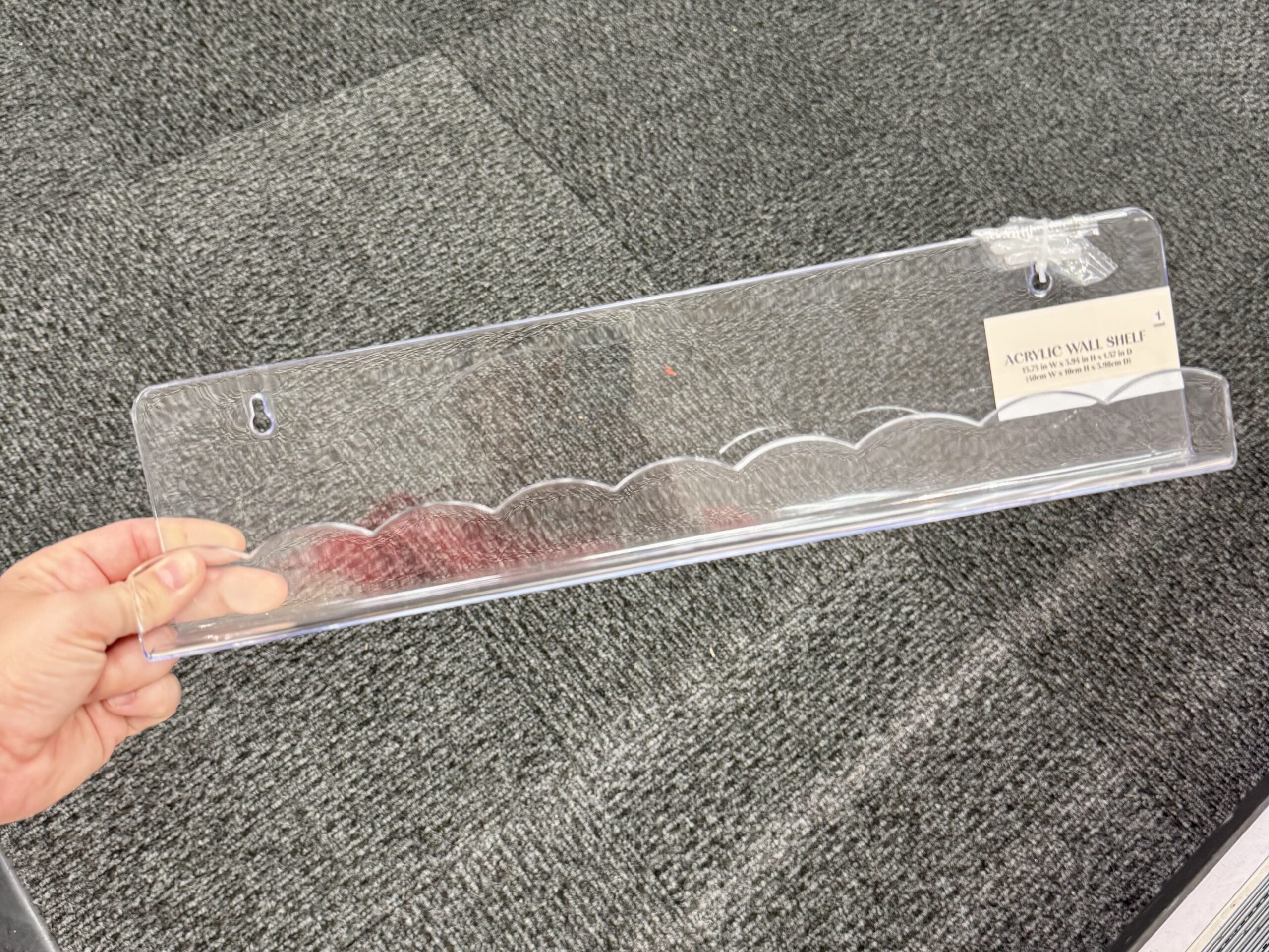 Acrylic Wall Shelf - in store