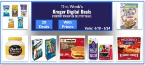 Kroger Weekly Digital Deals For You (In Store DEALS)