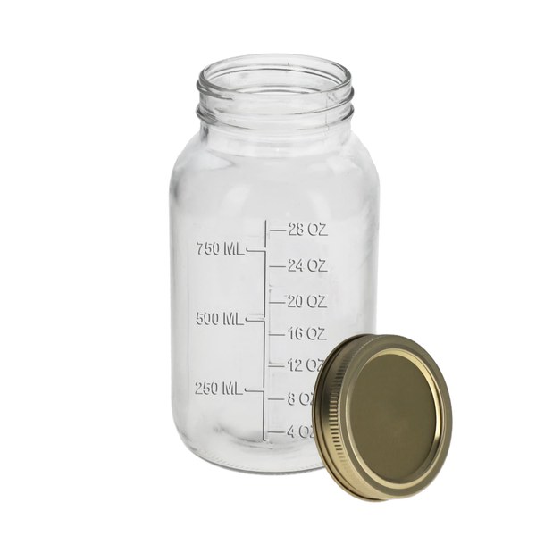 Glass Jar With Lid - $1.50
