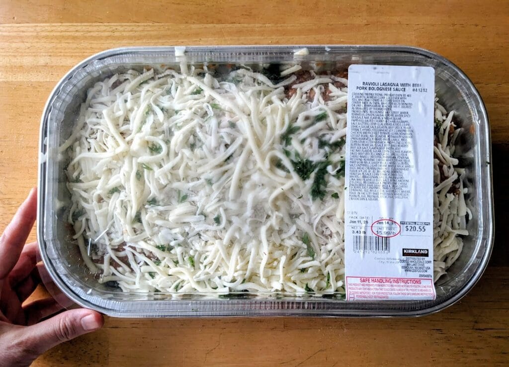 Kirkland Signature Ravioli Lasagna Bolognese - Costco deli refrigerated entree