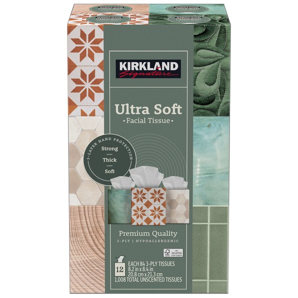 Kirkland Signature 3-Ply Facial Tissue