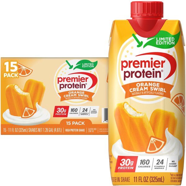 Premier Protein High Protein Shake, Orange Cream Swirl - $26.64 for 15-pack