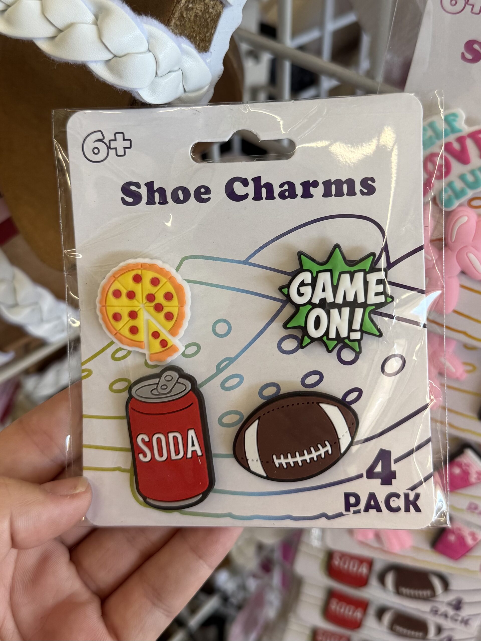 Colorful Fun Shoe Charms, 4-pc Pack. - in store