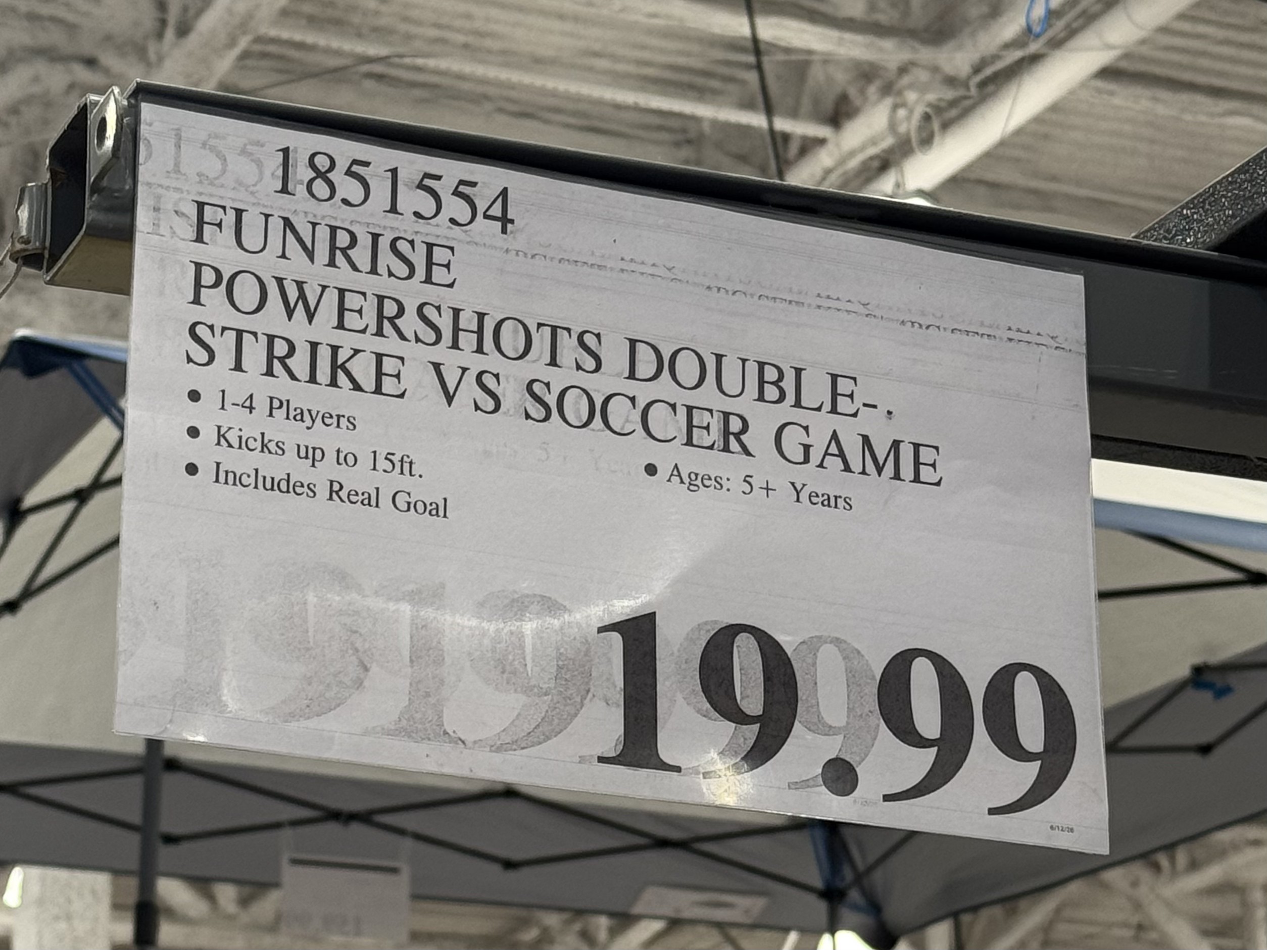 Funrise PowerShots Double-Strike VS Soccer Game - price tag