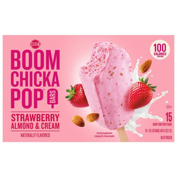 8. The Guilt-Free Indulgence: Angie’s BOOMCHICKAPOP Strawberry, Almond & Cream Bars