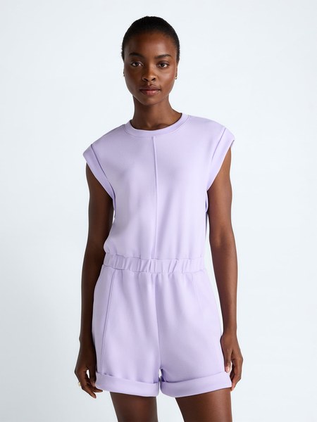 Scoop Scubaknit Crewneck Romper - $15