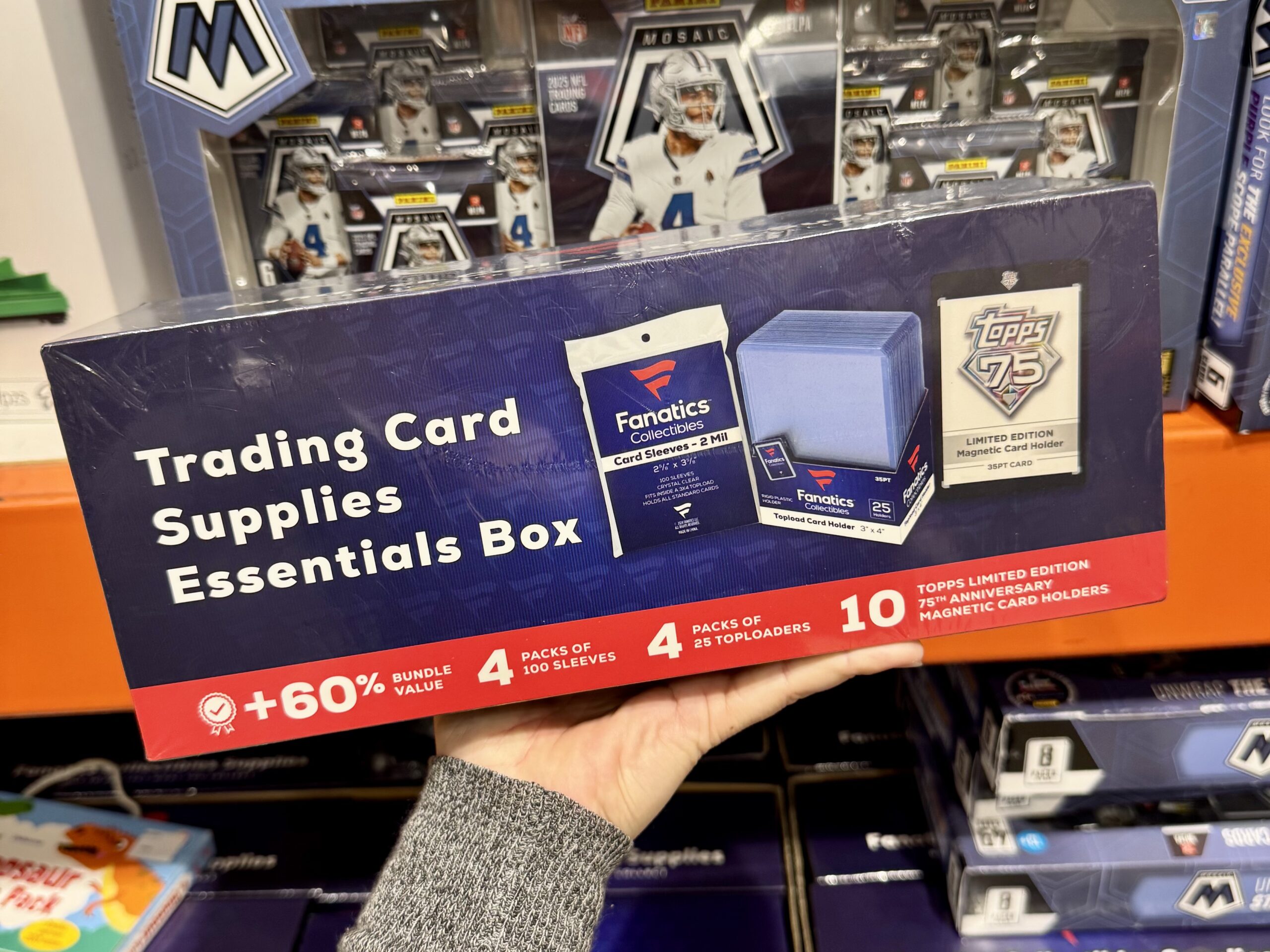 Topps Trading Card Supplies Essentials Box