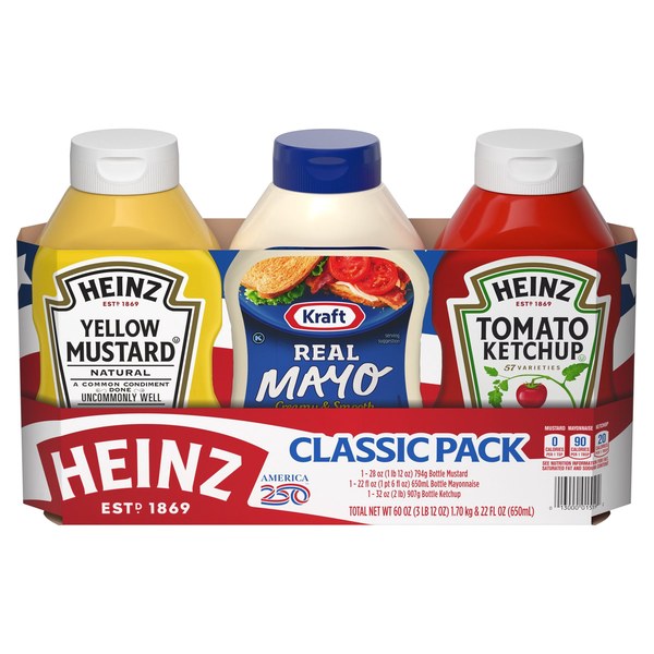 Mayo + Ketchup + Mustard (3-pack combo) - $8.98