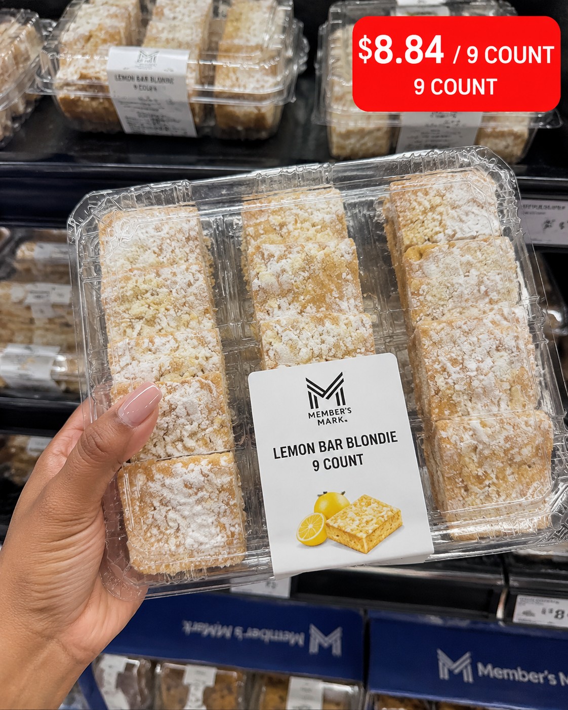MEMBER'S MARK LEMON BAR BLONDIE 9 COUNT