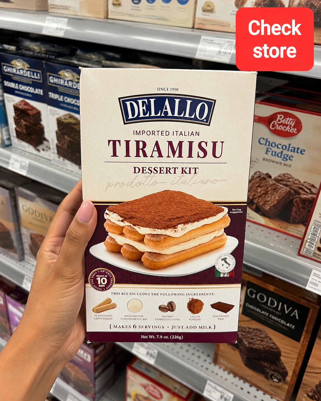 DELALLO IMPORTED ITALIAN TIRAMISU DESSERT KIT
