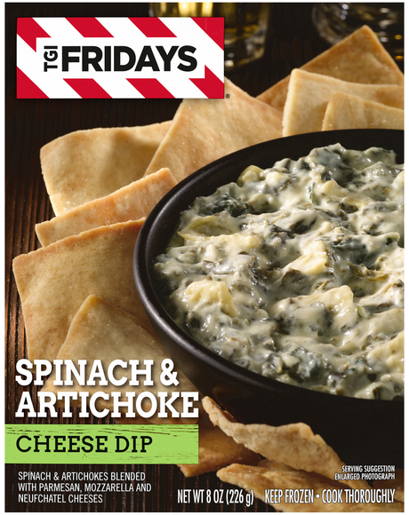 TGI Fridays Spinach & Artichoke Cheese Dip Frozen