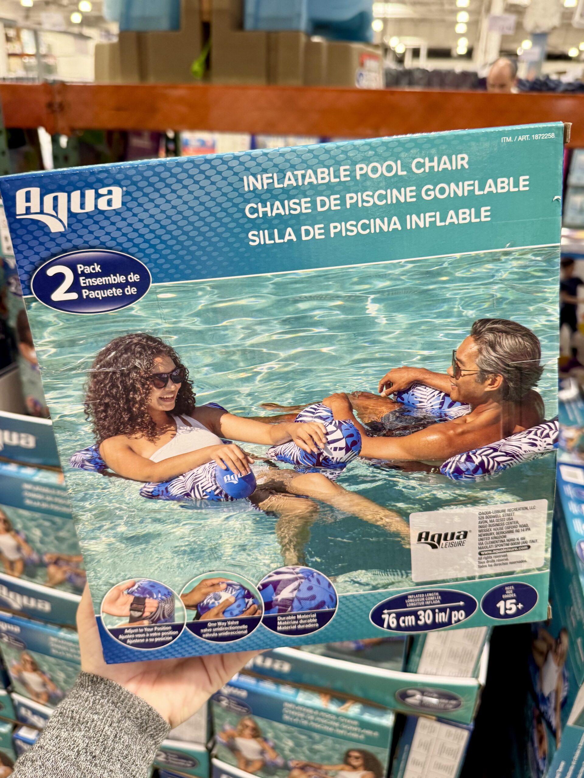 Aqua Inflatable Pool Chair