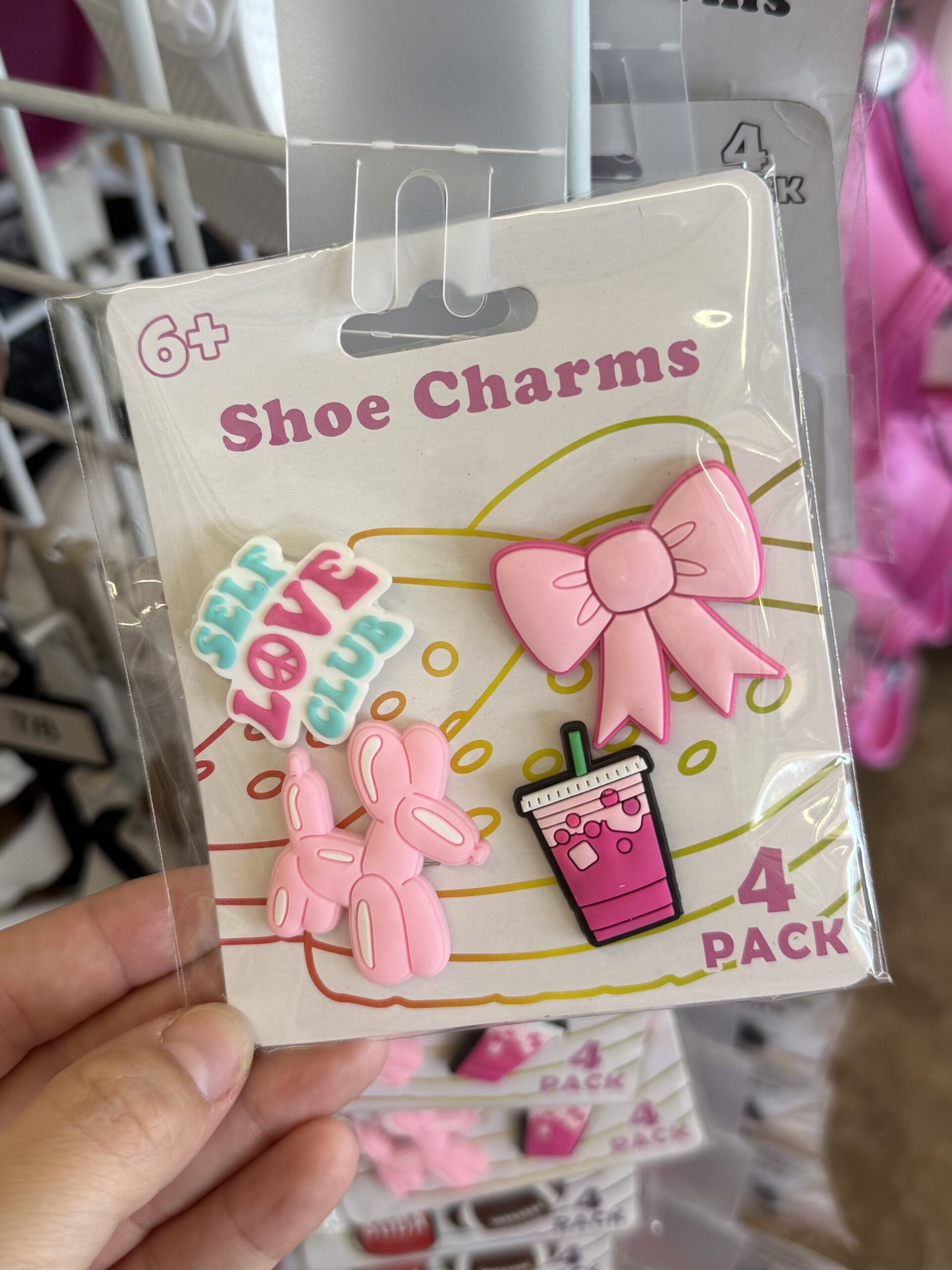 Colorful Fun Shoe Charms, 4-pc Pack. - in store